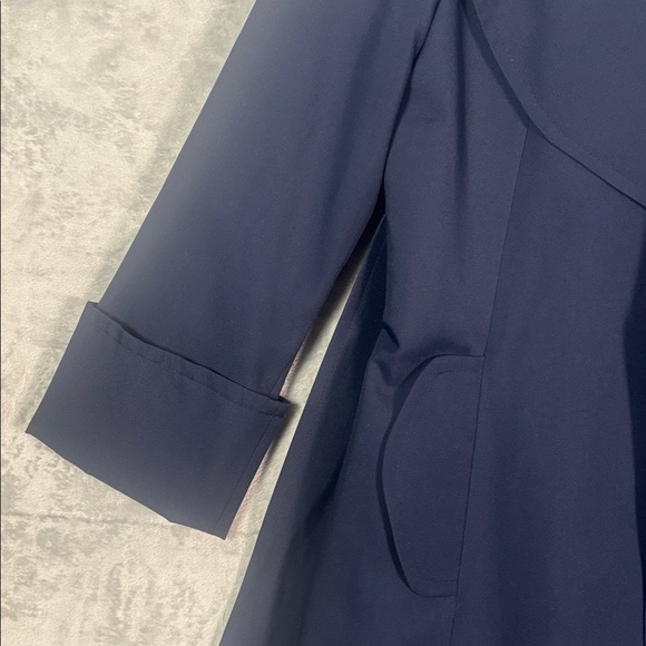 Vintage The Puget Sounder All Weather Navy Coat Trench by Item House Inc Size 9 - Picture 7 of 15